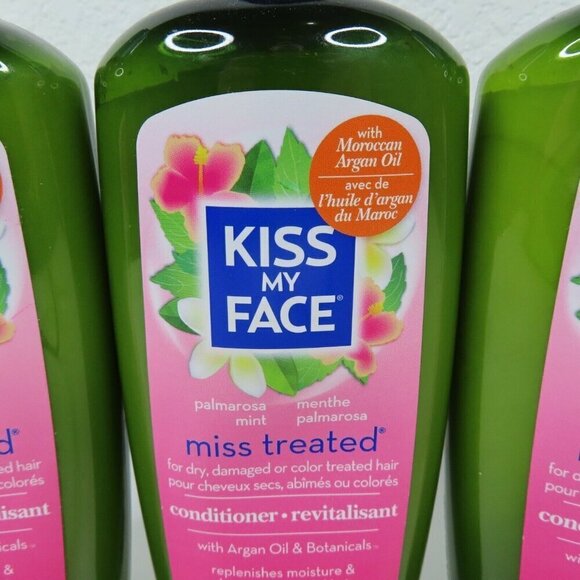 Kiss My Face 4 Pack Miss Treated Palmarosa Mint Dry Damaged Conditioner 11oz NEW - Picture 2 of 6